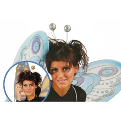 Diadema bolas plata