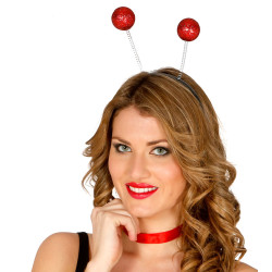 Diadème boules rouge