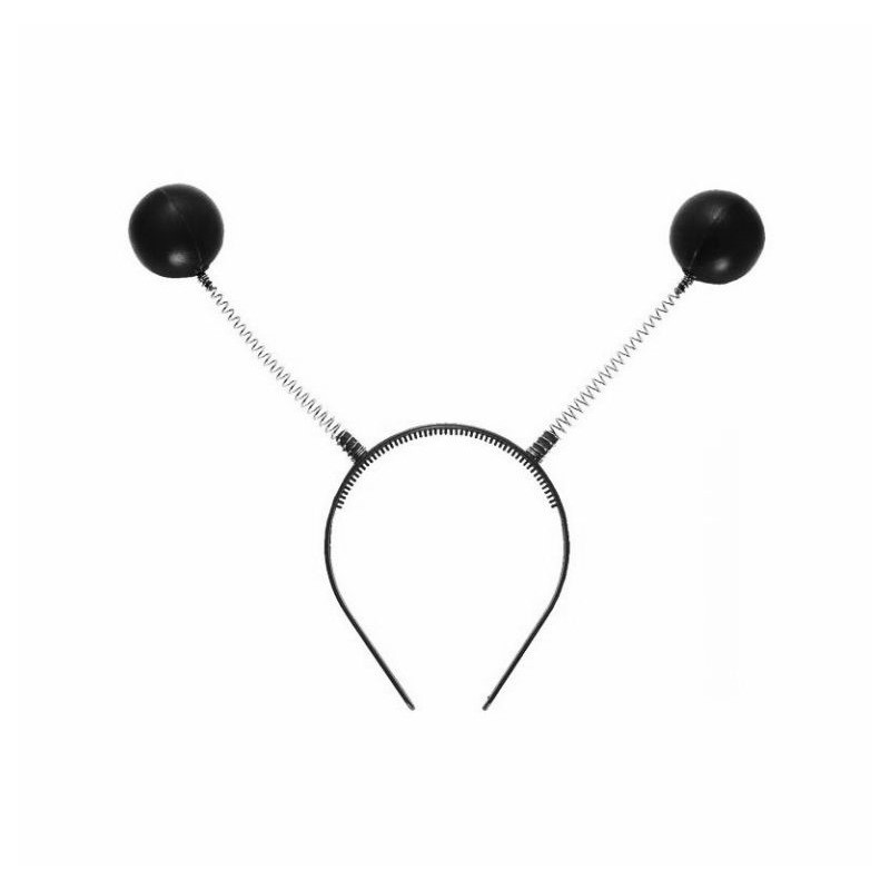 Diadema bolas negras