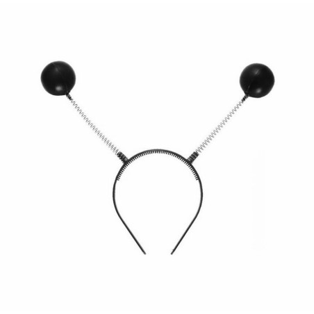 Diadema bolas negras