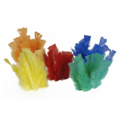 POCHE 100 PLUMES BLEU