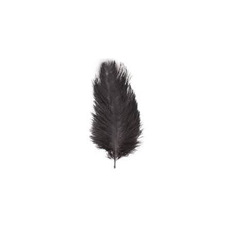 PLUMA AVESTRUZ NEGRA 60 CM