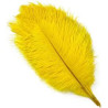 PLUMA AVESTRUZ AMARILLA 60 CM