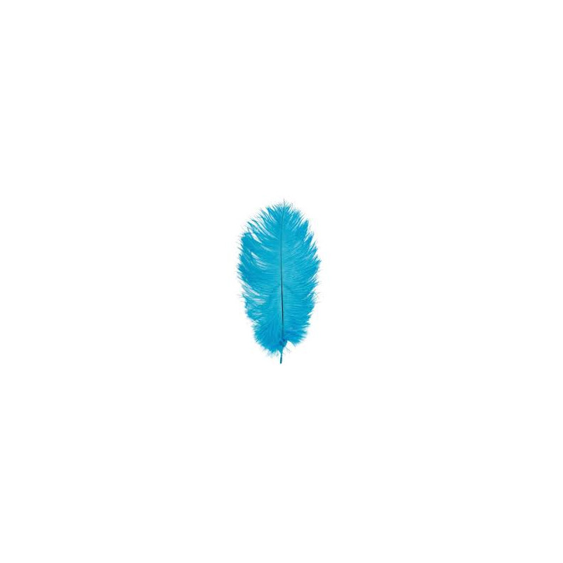 PLUME AUTRUCHE TURQUOISE 60 CM