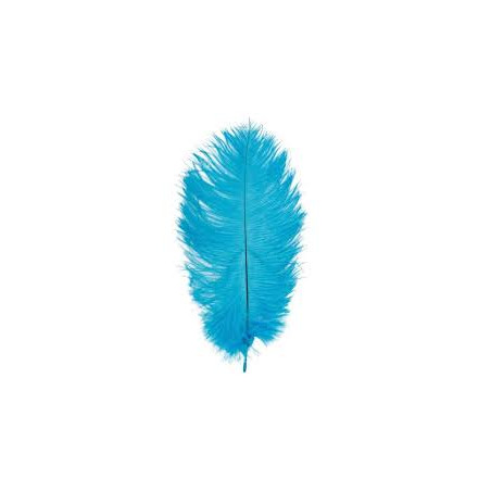 PLUME AUTRUCHE TURQUOISE 60 CM