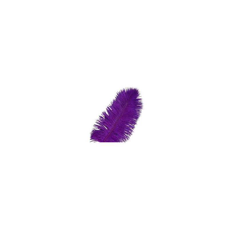 PLUMA DE AVESTRUZ VIOLETA 45CM