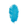 PLUMA DE AVESTRUZ AZUL 35 CM