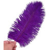 PLUMA DE AVESTRUZ MORADO 35 CM