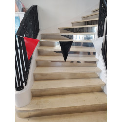 GUIRLANDE ROUGE/BLANC/NOIR