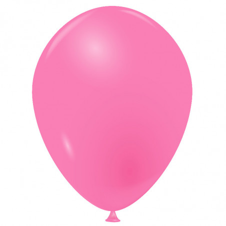 100 Ballons rose bonbon