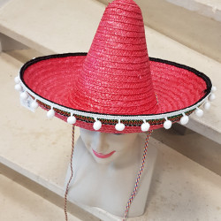 Sombrero mejicano rojo