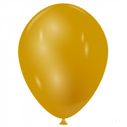 100 ballons metalliques or
