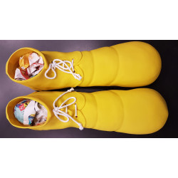 Zapatos payaso amarillo 31 cm