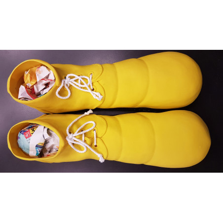 Chaussures clown jaune 31cm