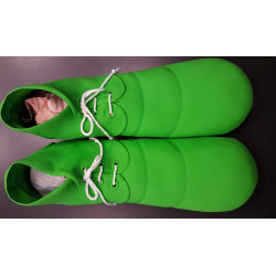 Zapatos payaso verdes 24 cm
