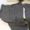 Pantalón rayas negras y grises 42
