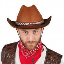 Chapeau cowboy marron