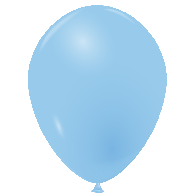 10 Ballons bleu pâle bébé
