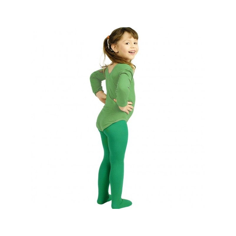 Body de danse vert 140-152 cm