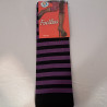 Legging courts noir et violet