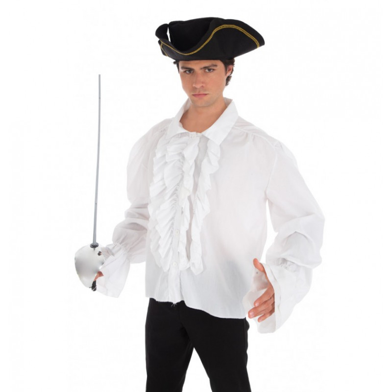 Camisa blanca de pirata XL
