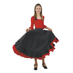 Jupe flamenco noire taille...