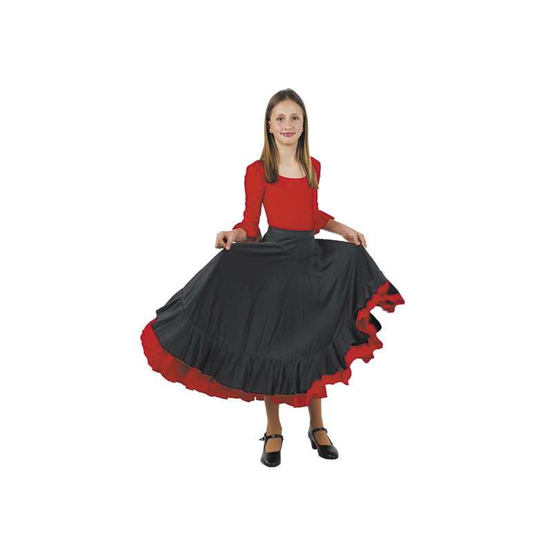 Jupe flamenco noire taille enfant