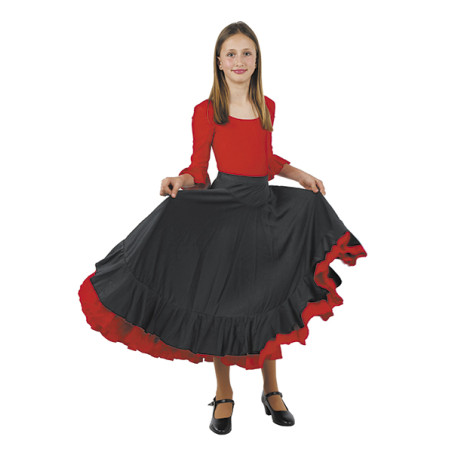 Jupe flamenco noire taille enfant