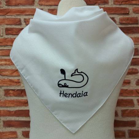 Pañuelo blanco ballena Hendaia