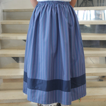 Falda de rayas azules 8