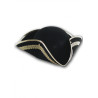 Sombrero tricornio negro