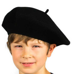 Boina Txapela negra 26cm