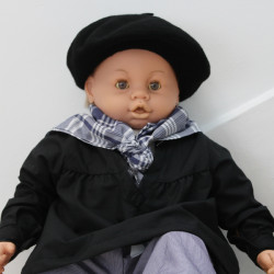 Txamarra blusa negra T6-12mois